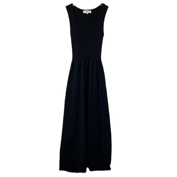 NEW Michael Stars Irene Black Sleeveless Ribbed Knit Midi Dress Sz. XS - Picture 3 of 6